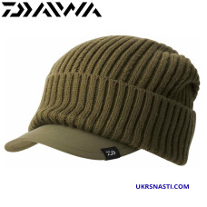 Шапка Daiwa Knit Cap With Brim Olive